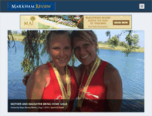 Tablet Screenshot of markhamreview.com